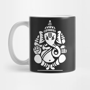 Ganesh Ganesa Ganapati Elephant 4 (white) Mug